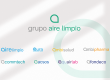 Armonización de marca del Grupo Aire Limpio: familia de logotipos integrada en un sistema de identidad corporativa común